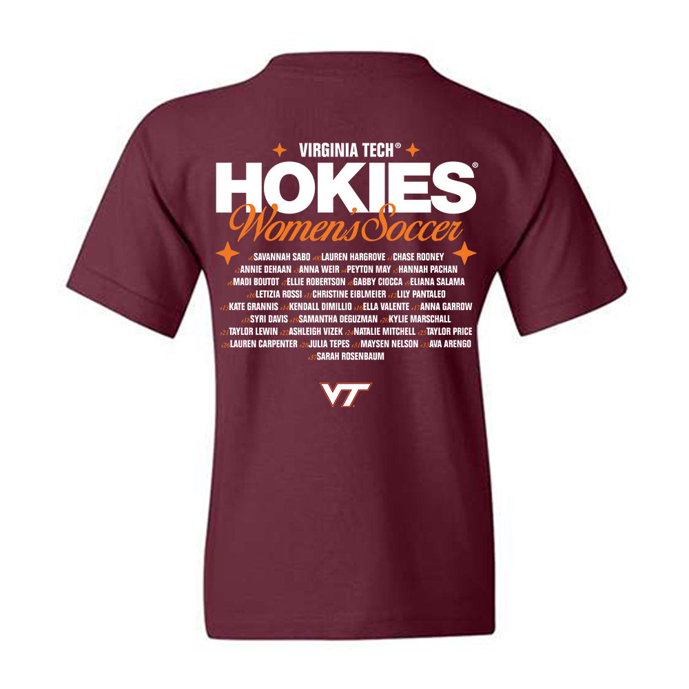 Virginia Tech - NCAA Women's Soccer : Roster Shirt Youth T-Shirt-1