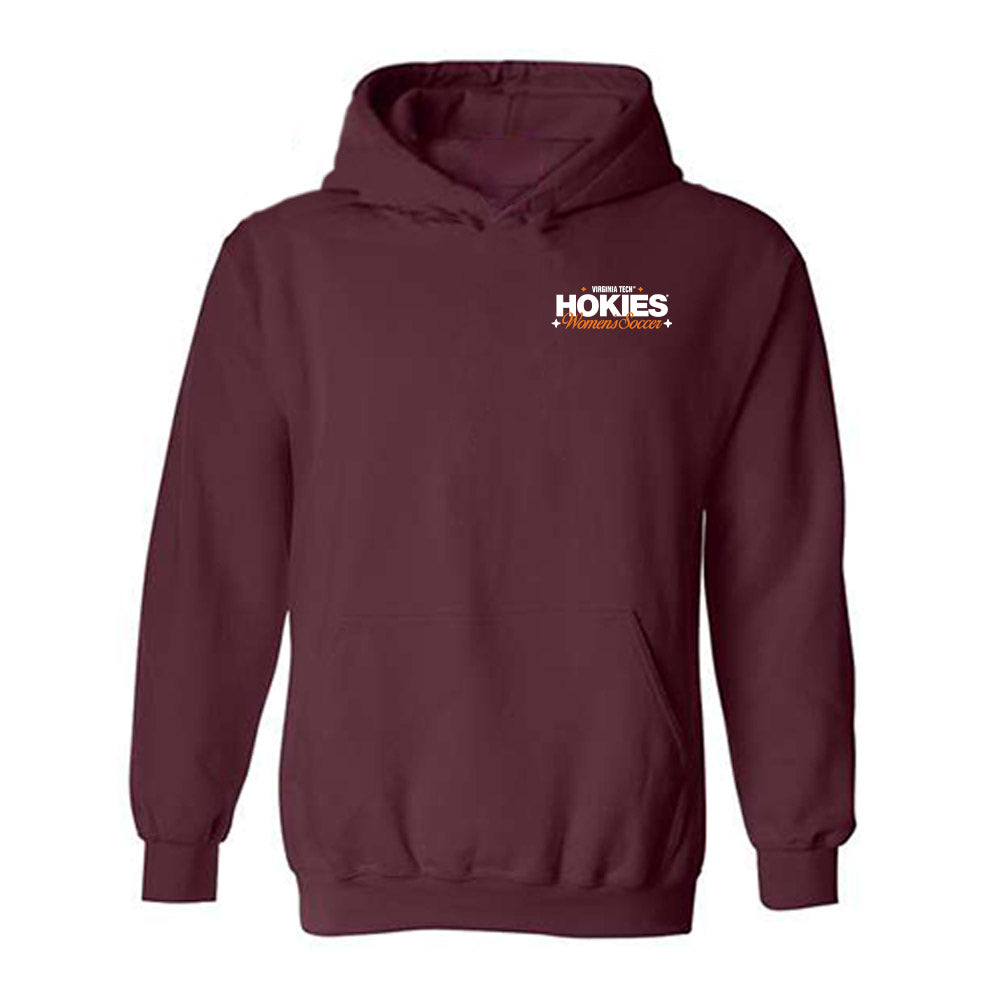 Virginia Tech - NCAA Women's Soccer : Roster Shirt Hooded Sweatshirt-0