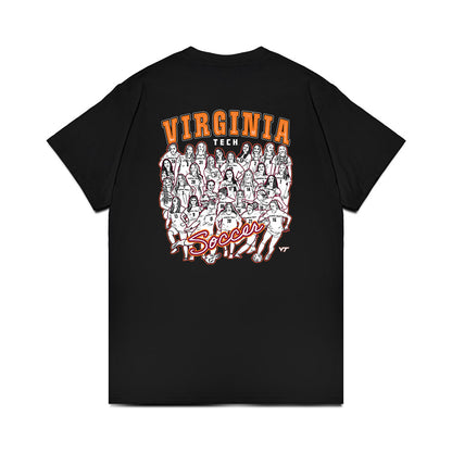 Virginia Tech - NCAA Women's Soccer : Team Collage Comfort Colors T-Shirt-1