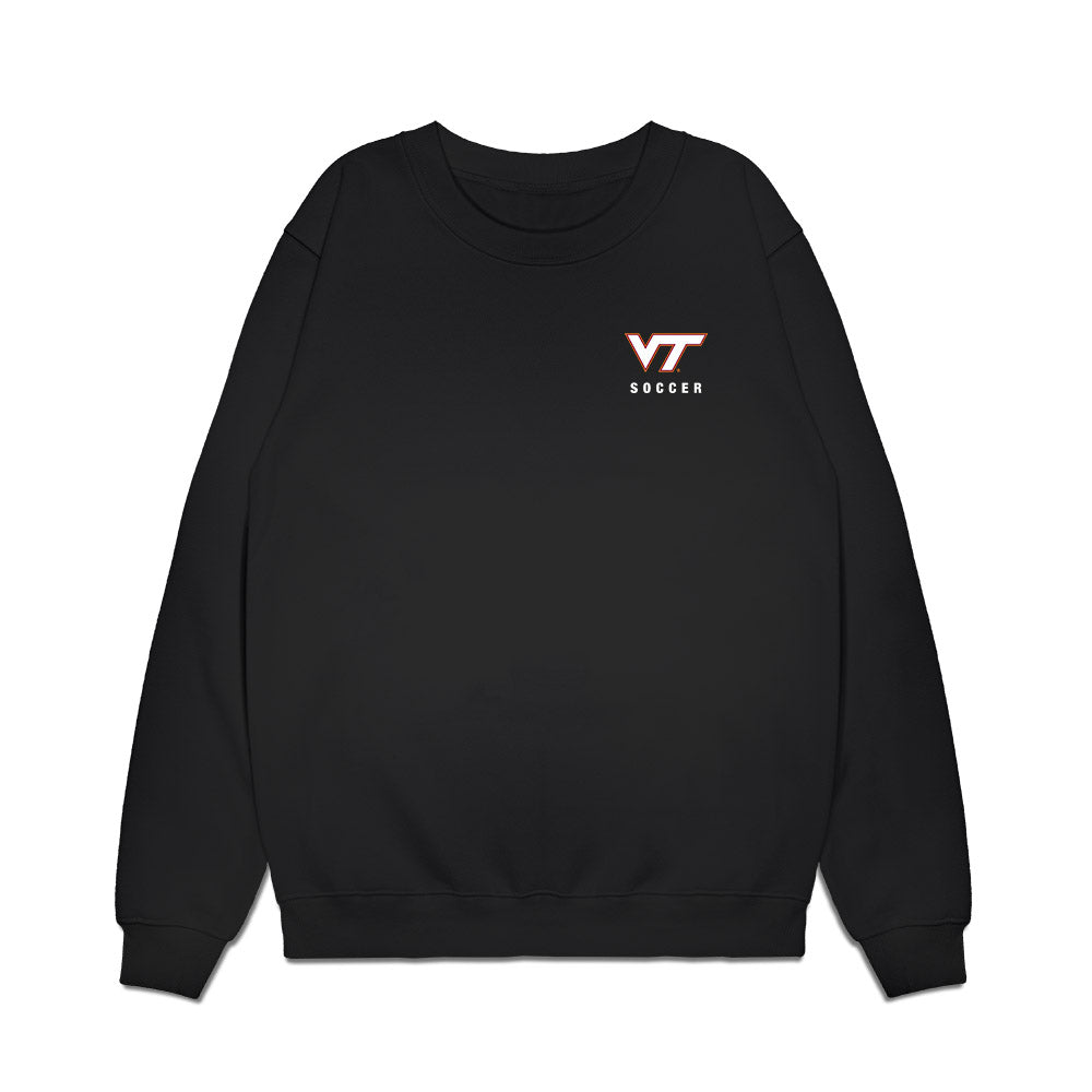 Virginia Tech - NCAA Women's Soccer : Team Collage Premium Crewneck Sweatshirt-0