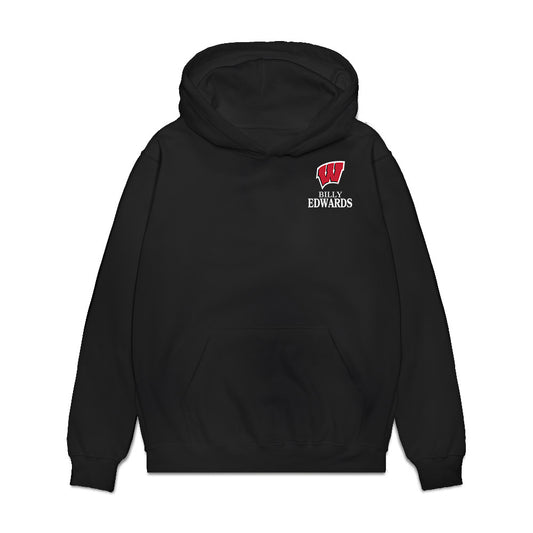 Wisconsin - NCAA Football : Billy Edwards Jr - Premium Hooded Sweatshirt-0