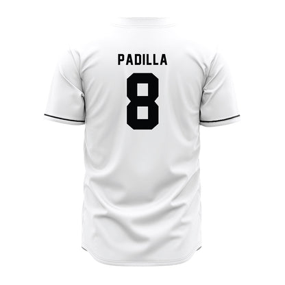 Emporia - NCAA Baseball : Samuel Padilla - White Jersey-1