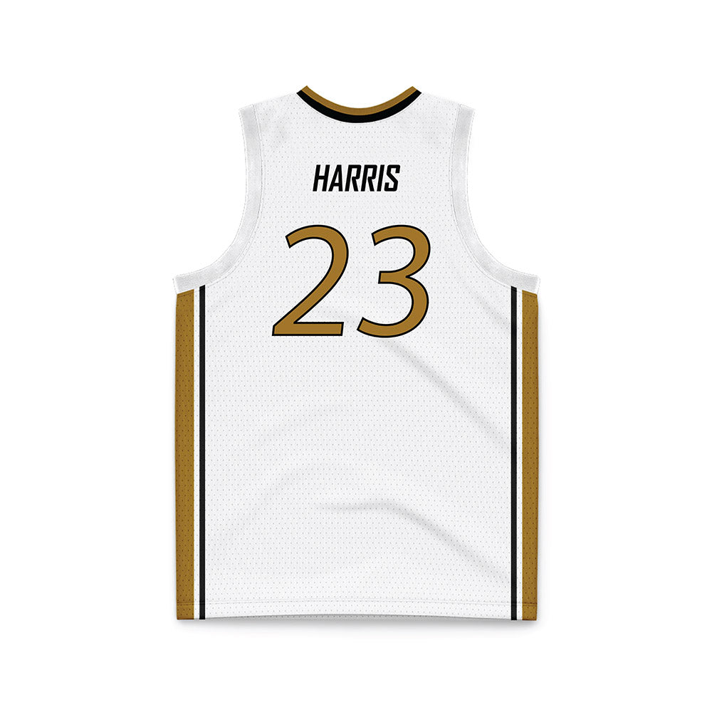Emporia - NCAA Men's Basketball : Chris Harris - White Basketball Jersey-1