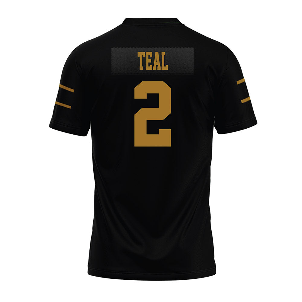 Emporia - NCAA Football : Felix Teal - Black Premium Football Jersey-1
