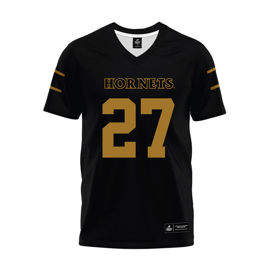 Emporia - NCAA Football : Jordyn Harris - Black Premium Football Jersey-0