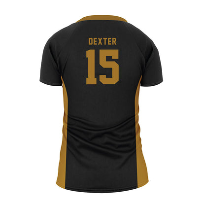 Emporia - NCAA Women's Volleyball : Delainee Dexter - Black Volleyball Jersey-1
