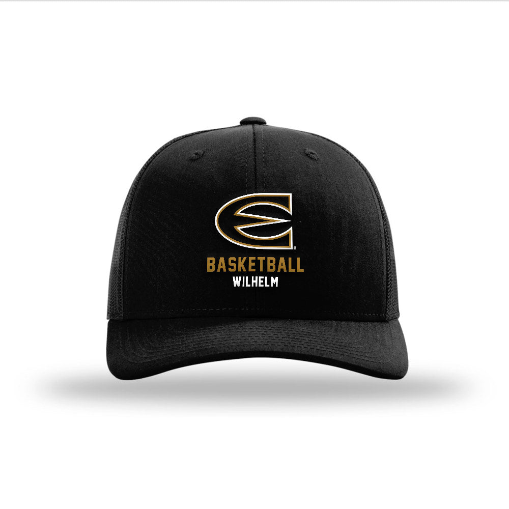 Emporia - NCAA Men's Basketball : Elijah Wilhelm - Snapback Trucker Hat-0