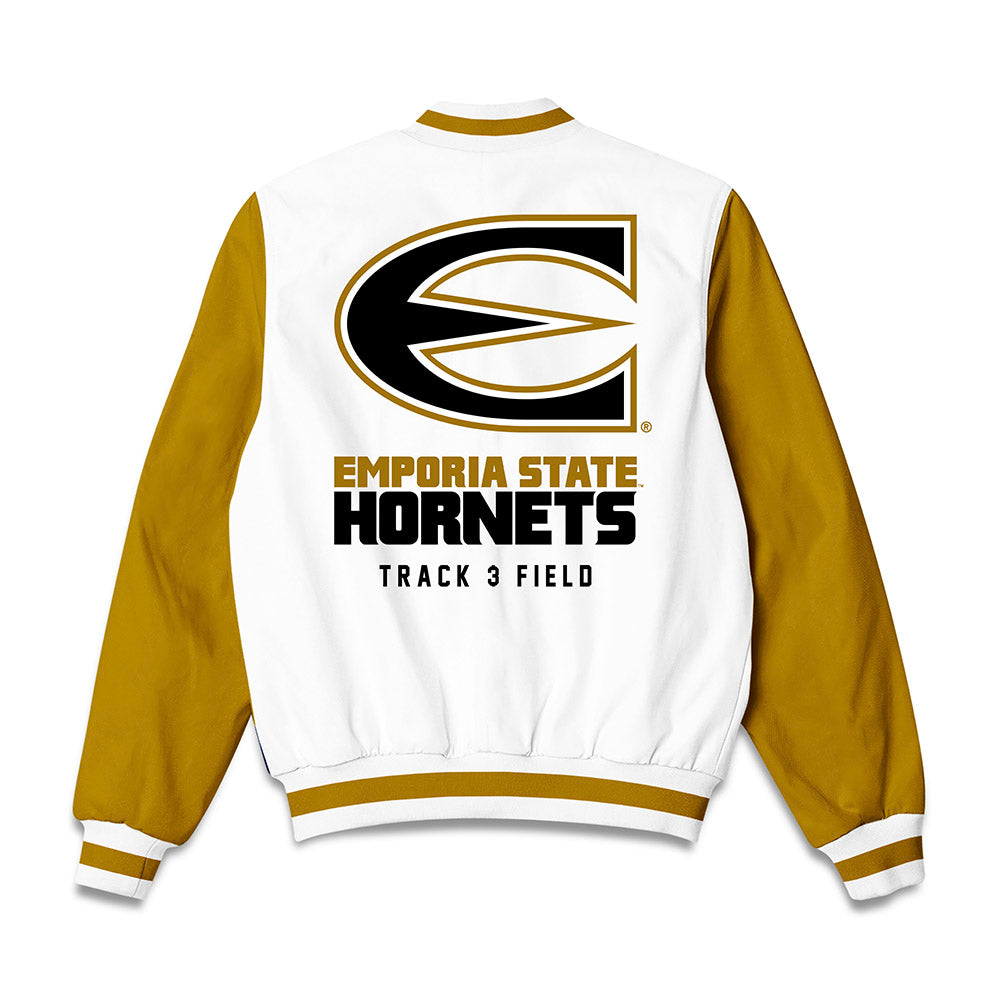 Emporia - NCAA Men's Track & Field : Brooks Lowe - Bomber Jacket-1