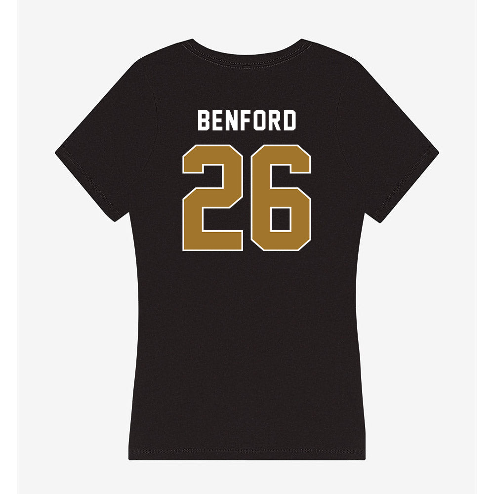 Emporia - NCAA Football : Nate Benford - Classic Shersey Women's V-Neck T-Shirt-1