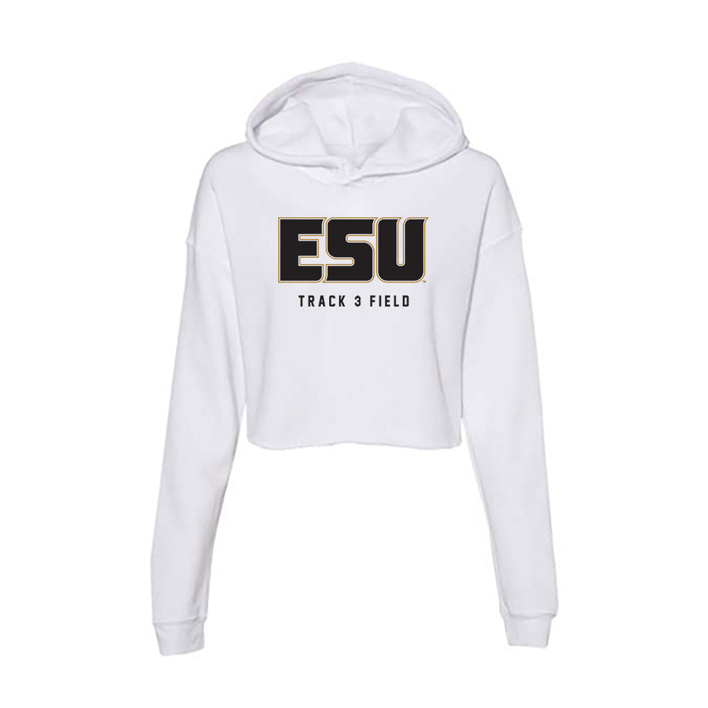 Emporia - NCAA Men's Track & Field : Tyus Wills - Classic Shersey Women's Crop Fleece Hoodie-0