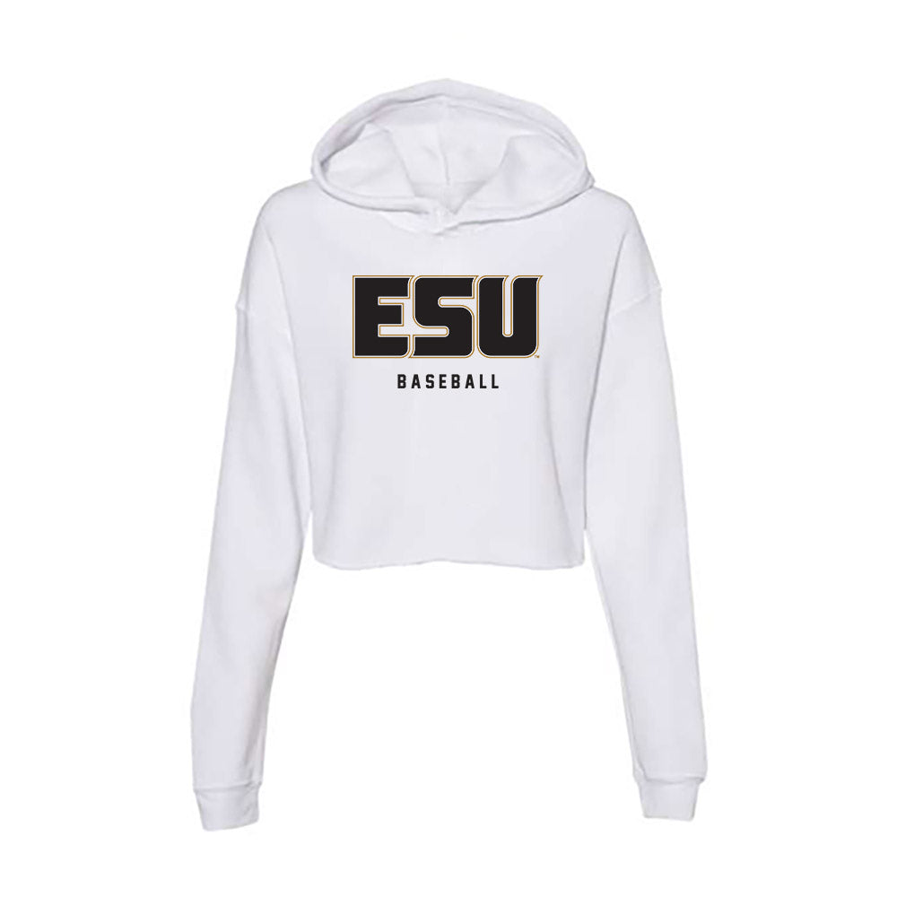 Emporia - NCAA Baseball : Samuel Padilla - Classic Shersey Women's Crop Fleece Hoodie-0