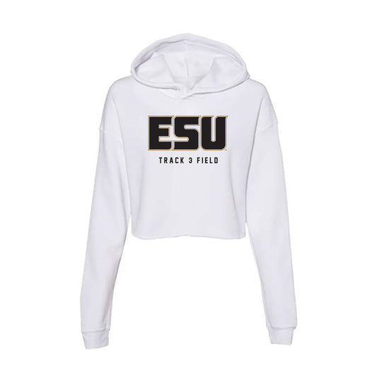 Emporia - NCAA Men's Track & Field : Brooks Lowe - Classic Shersey Women's Crop Fleece Hoodie-0