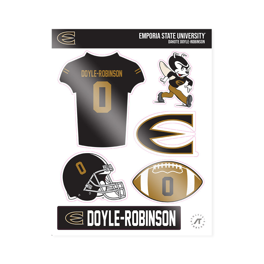Emporia - NCAA Football : DaKote Doyle-Robinson - Sticker Sheet-0