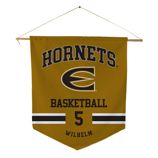 Emporia - NCAA Men's Basketball : Elijah Wilhelm - Pennant - 18" x 21"-0