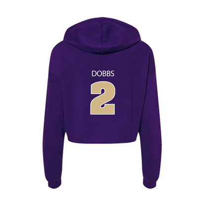 Sewanee - NCAA Football : Brett Dobbs - Classic Shersey Women's Crop Fleece Hoodie-1