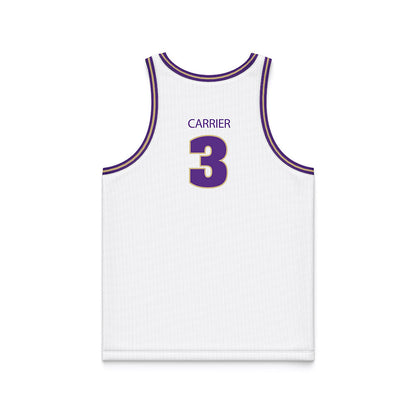 Sewanee - NCAA Men's Basketball : Reid Carrier - White Basketball Jersey-1