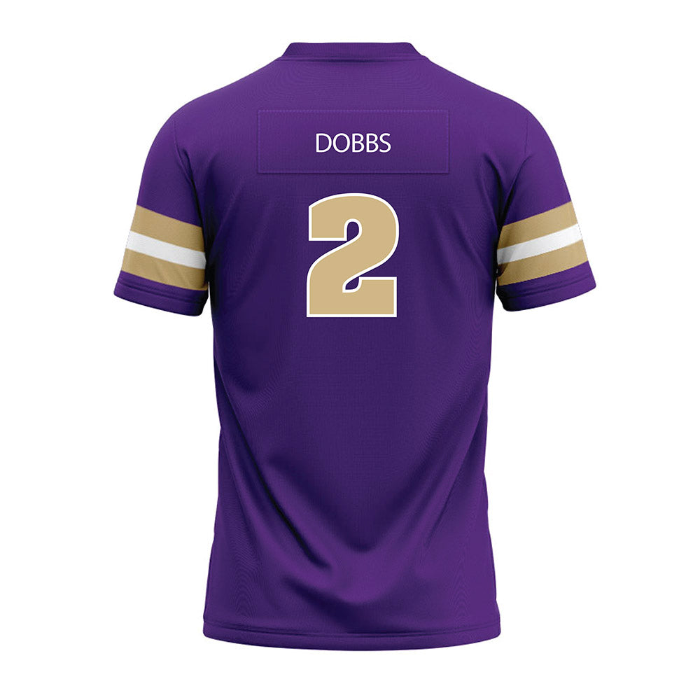 Sewanee - NCAA Football : Brett Dobbs - Purple Premium Football Jersey-1