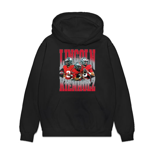 Ohio State - NCAA Football : Lincoln Kienholz - Collage Premium Hooded Sweatshirt-0
