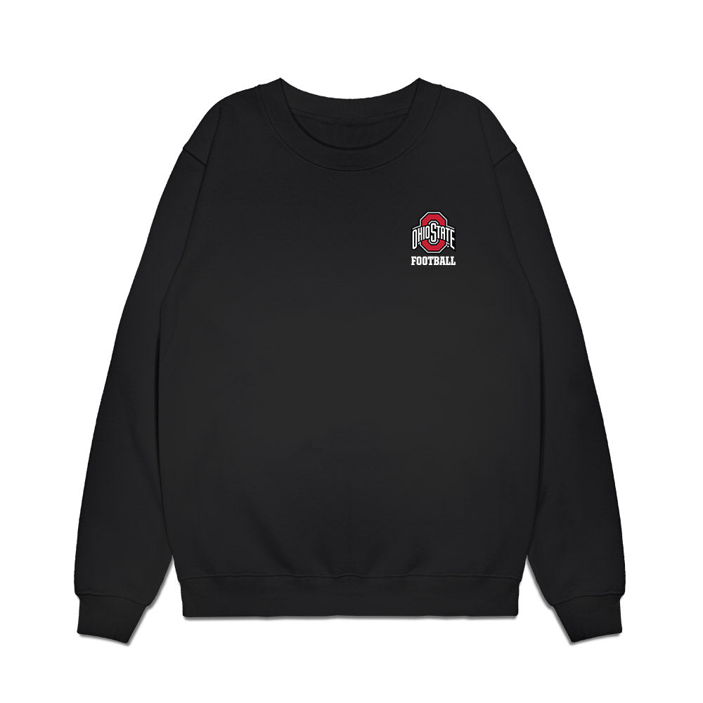 Ohio State - NCAA Football : Lincoln Kienholz - Collage Premium Crewneck Sweatshirt-0