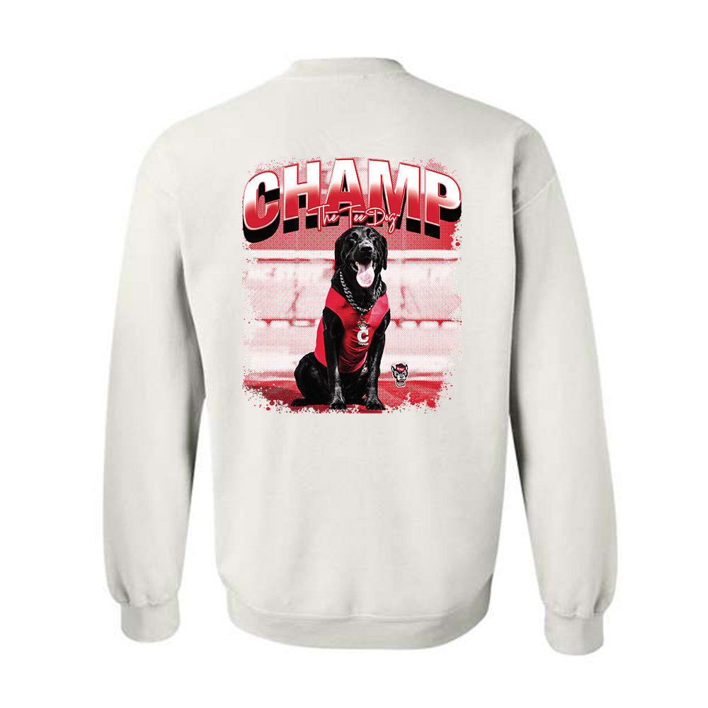 NC State - Ripken : - Champ on the Stadium Crewneck Sweatshirt-1