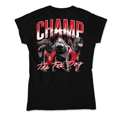 NC State - Ripken : - Champ The Tee Dog Soft Style Women’s T-Shirt-1