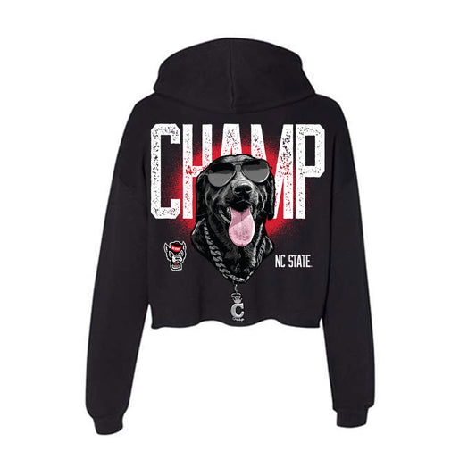 NC State - Ripken : - Champ Women's Crop Fleece Hoodie-1