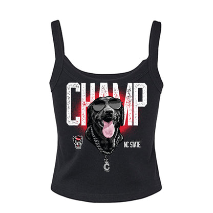 NC State - Ripken : - Champ Women’s Rib Cropped Tank Top-1