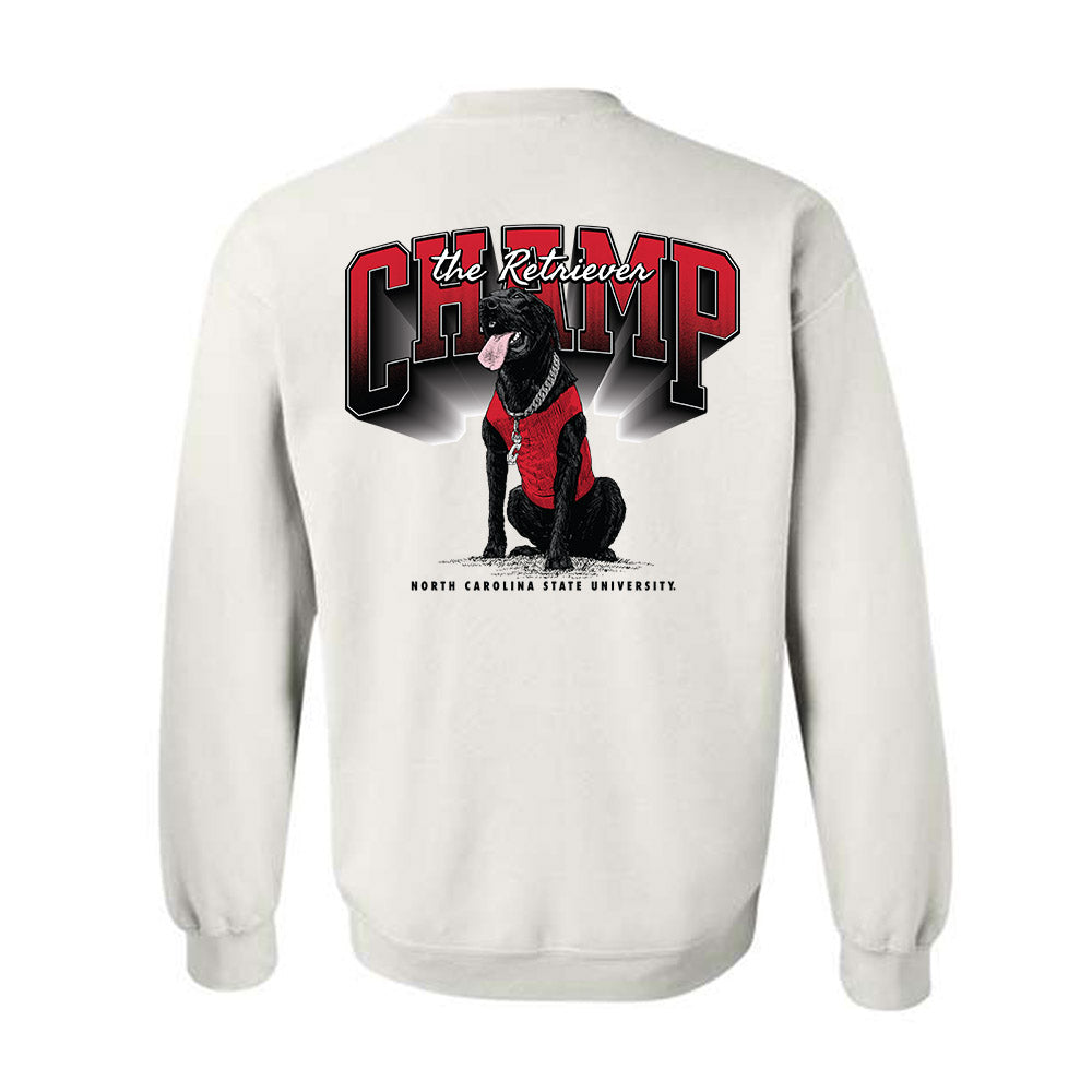 NC State - Ripken : - Champ The Retriever Crewneck Sweatshirt-1