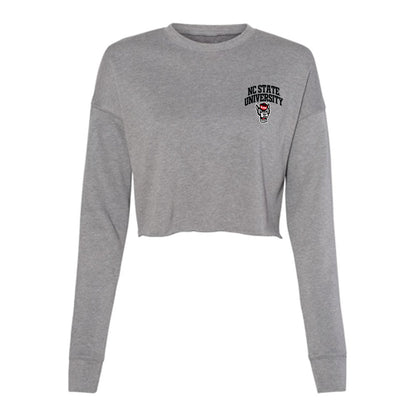 NC State - Ripken : - Champ The Retriever Women's Cropped Crew Fleece-0