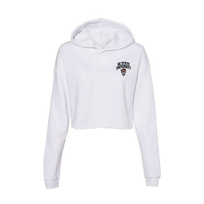 NC State - Ripken : - Champ The Retriever Women's Crop Fleece Hoodie-0