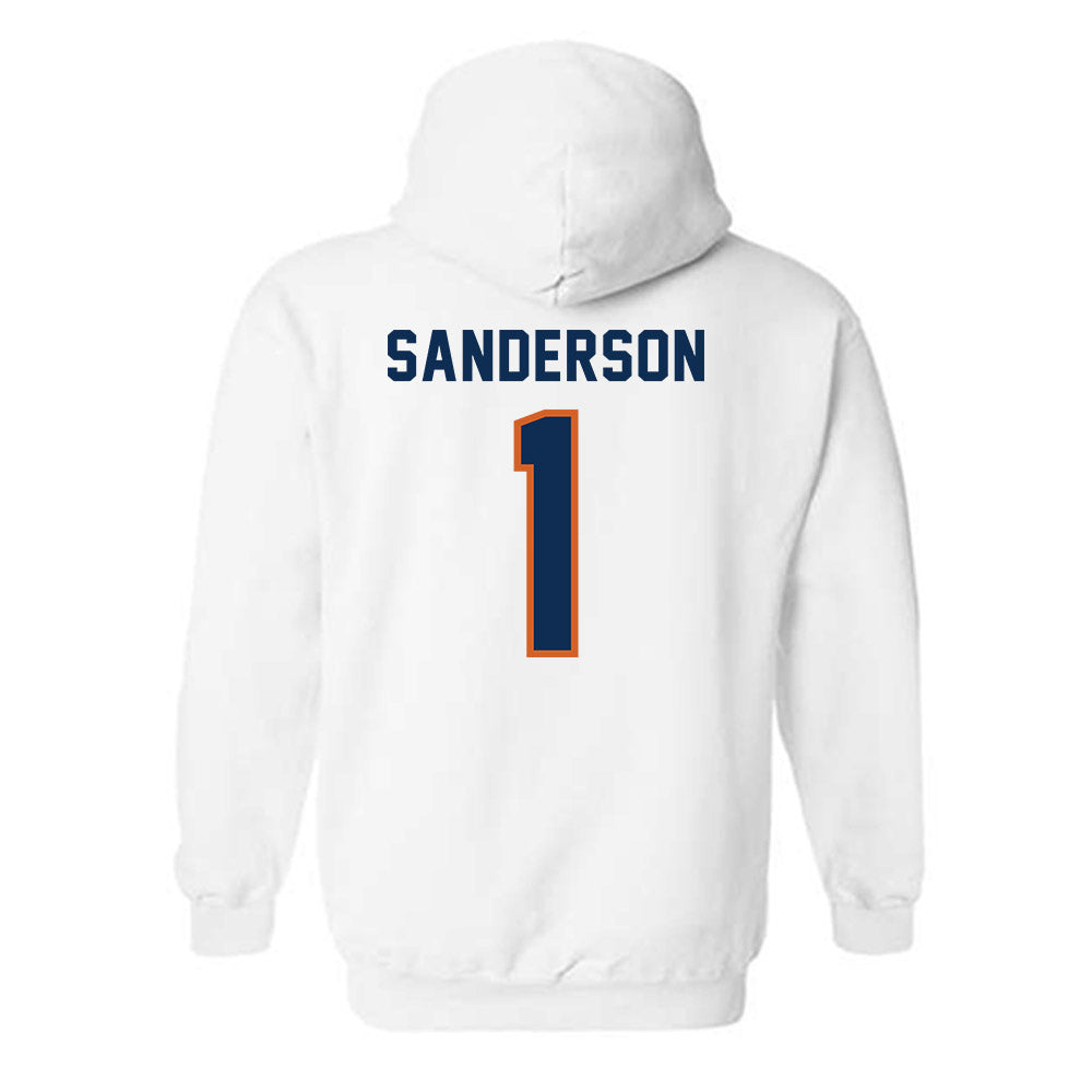 Wheaton IL - NCAA Women's Volleyball : Sarah Sanderson - Classic Shersey Hooded Sweatshirt-1