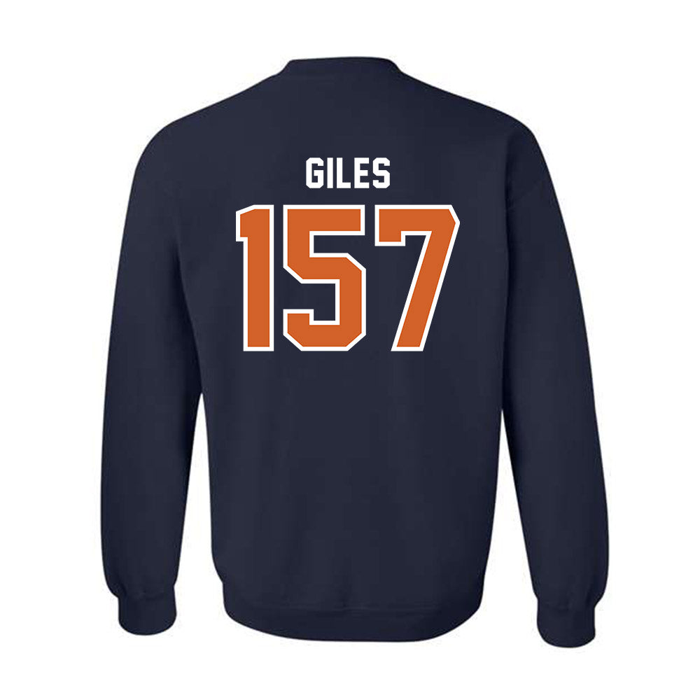 Wheaton IL - NCAA Wrestling : Deonta Giles - Classic Shersey Crewneck Sweatshirt-1