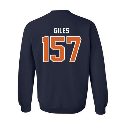 Wheaton IL - NCAA Wrestling : Deonta Giles - Classic Shersey Crewneck Sweatshirt-1