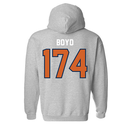Wheaton IL - NCAA Wrestling : Garrett Boyd - Classic Shersey Hooded Sweatshirt-1