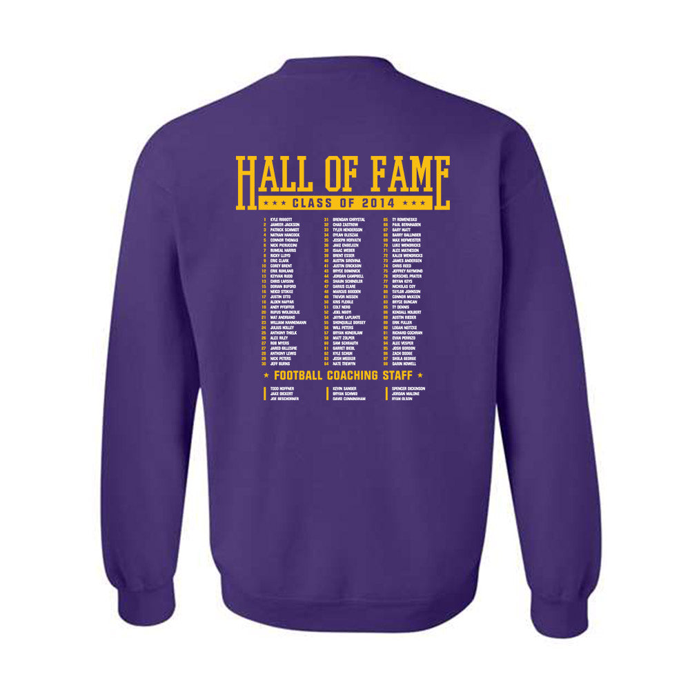 Minn. St. - NCAA Football : 2014 Football Hall of Fame Crewneck Sweatshirt-1
