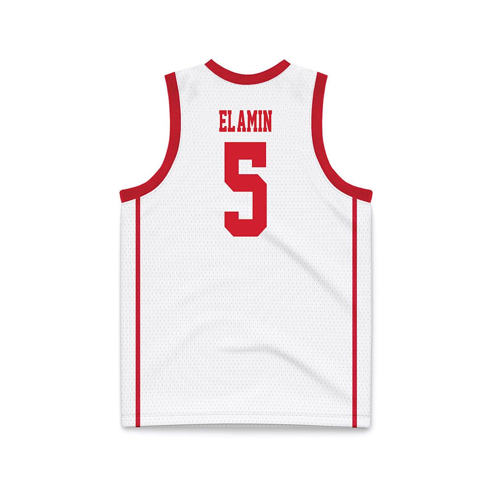 MSUM - NCAA Men's Basketball : Isa El-Amin - White Basketball Jersey-1
