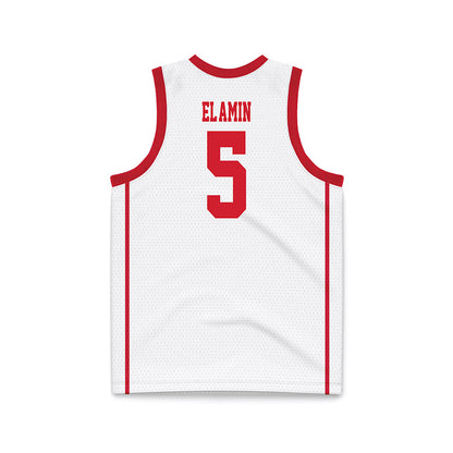 MSUM - NCAA Men's Basketball : Isa El-Amin - White Basketball Jersey-1