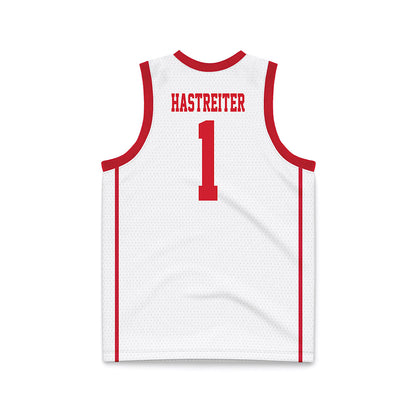 MSUM - NCAA Men's Basketball : Sam Hastreiter - White Basketball Jersey-1