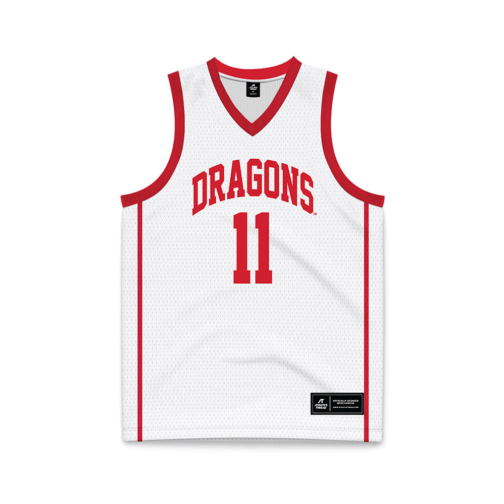 MSUM - NCAA Men's Basketball : Levi Birkholz - White Basketball Jersey-0