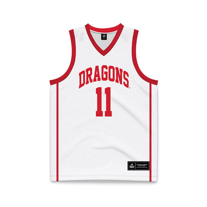 MSUM - NCAA Men's Basketball : Levi Birkholz - White Basketball Jersey-0