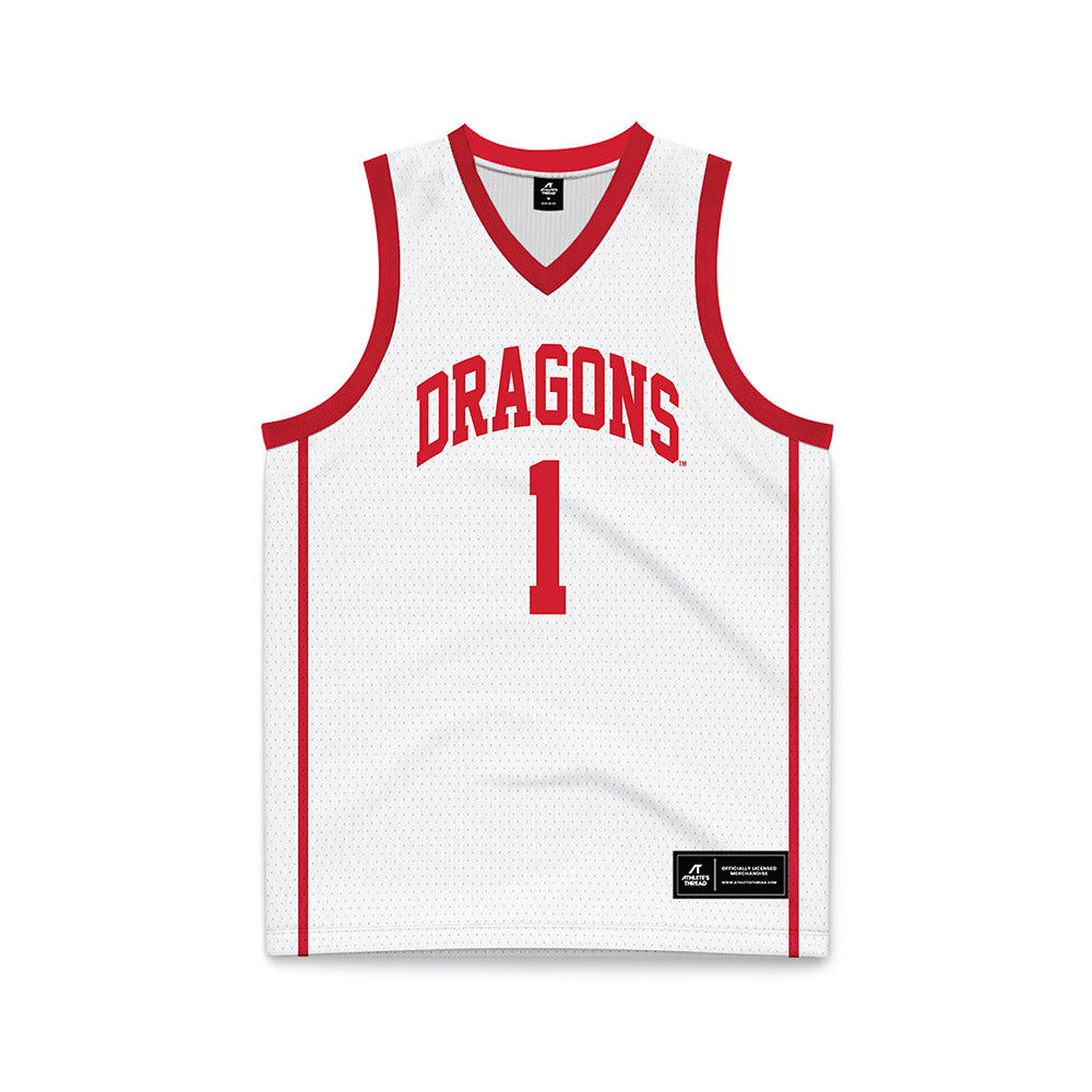 MSUM - NCAA Men's Basketball : Sam Hastreiter - White Basketball Jersey-0