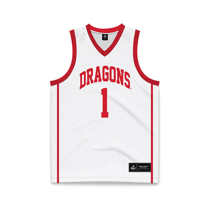 MSUM - NCAA Men's Basketball : Sam Hastreiter - White Basketball Jersey-0