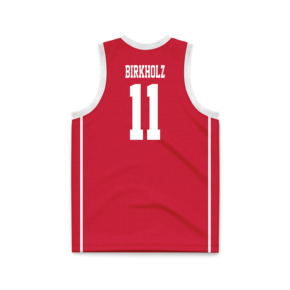 MSUM - NCAA Men's Basketball : Levi Birkholz - Red Basketball Jersey-1