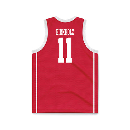 MSUM - NCAA Men's Basketball : Levi Birkholz - Red Basketball Jersey-1
