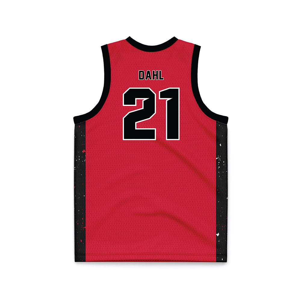 MSUM - NCAA Women's Basketball : Sydney Dahl - Red Basketball Jersey-1