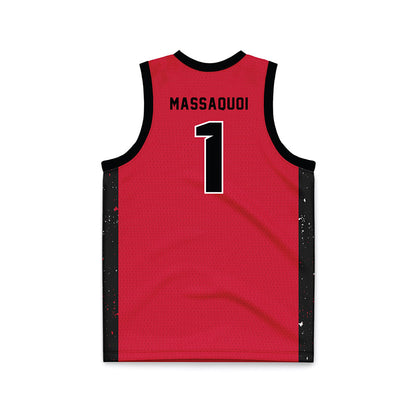 MSUM - NCAA Women's Basketball : Grace Massaquoi - Red Basketball Jersey-1