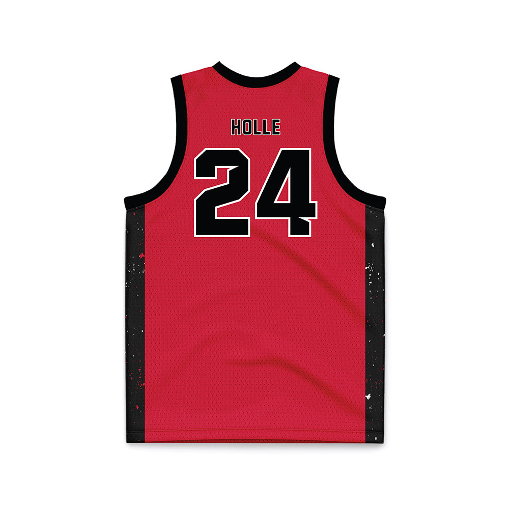 MSUM - NCAA Women's Basketball : Mara Holle - Red Basketball Jersey-1