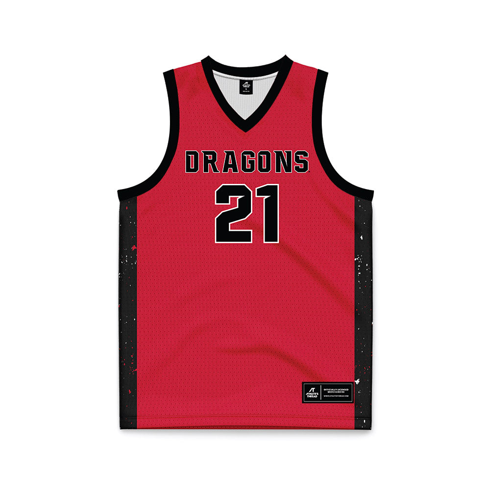 MSUM - NCAA Women's Basketball : Sydney Dahl - Red Basketball Jersey-0