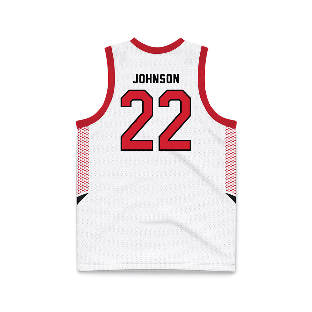 MSUM - NCAA Women's Basketball : Terryn Johnson - White Basketball Jersey-1