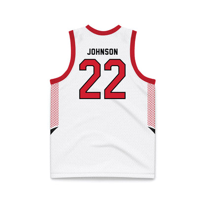 MSUM - NCAA Women's Basketball : Terryn Johnson - White Basketball Jersey-1